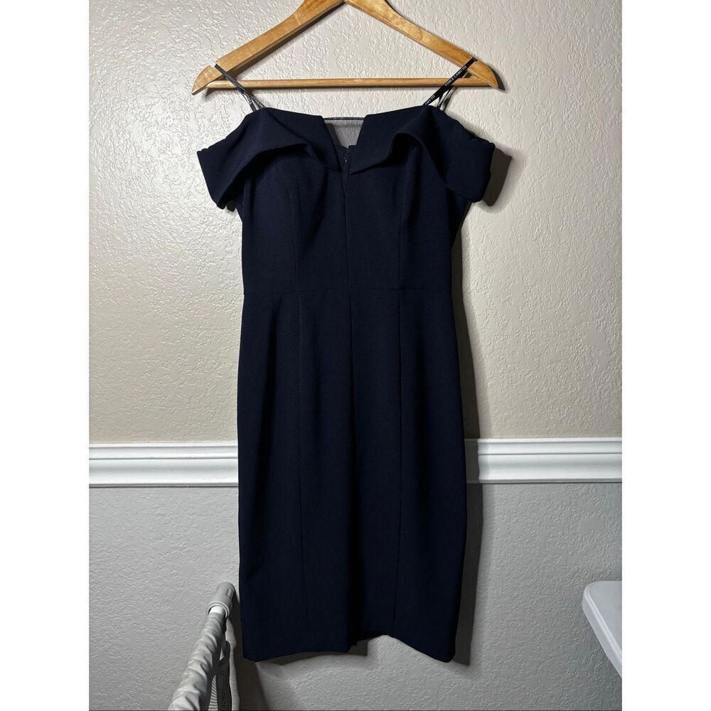 Vince Camuto Off The Shoulder Crepe Dress
